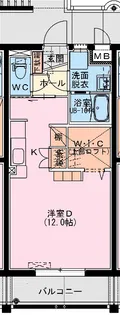 MARINE ROAD【3階】の間取り