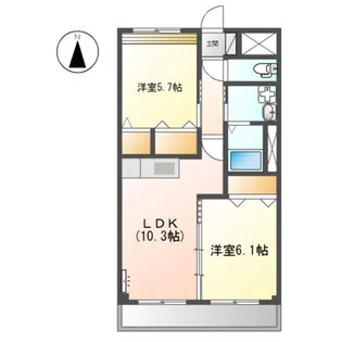 ベル・ブランシュ【2階】の間取り