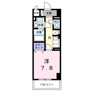 サンライズ 江平中町【2階】の間取り