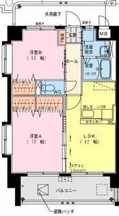 ティープリモ権現町【101号室】の間取り
