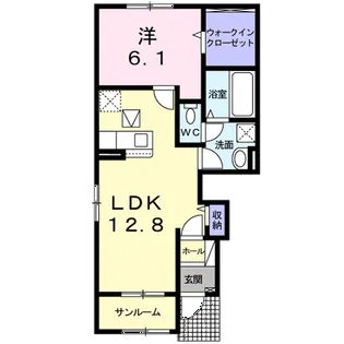 このはな M&K Ⅱ【1階】の間取り