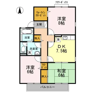池田ファミリーゼーション A棟【1階】の間取り