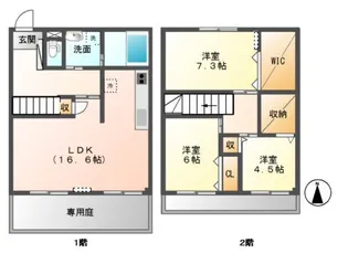 Kadett【1階】の間取り