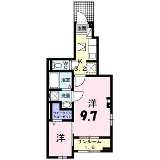 メゾン・ド・ターキー【1階】の間取り