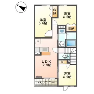 サンタプレイスⅦ【2階】の間取り