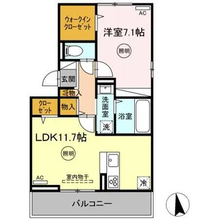 ボヌールK【3階】の間取り