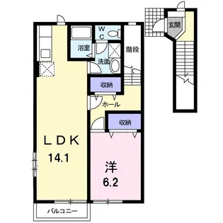 プラネッツあおき 2【2階】の間取り