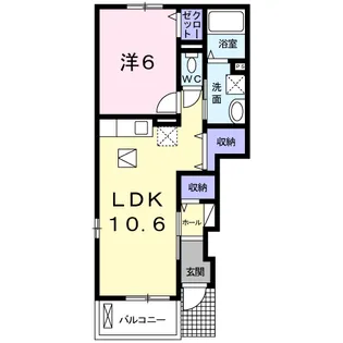 ベルグランツⅡ【1階】の間取り