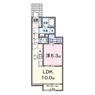 ウェル アイランドS−Ⅰ【1階】の間取り