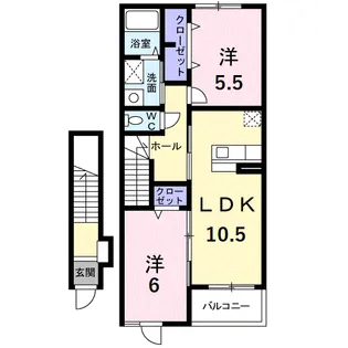 セレノ・カーサA【2階】の間取り