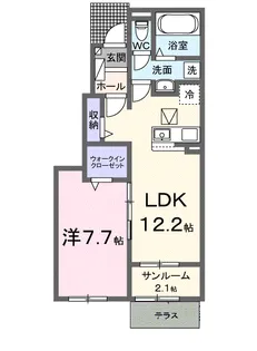 ベル シエルメール Ⅲ【1階】の間取り