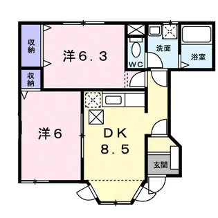 グランヴィラージュ【1階】の間取り