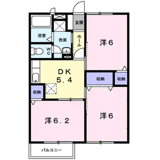 プリエールハイツ A【2階】の間取り