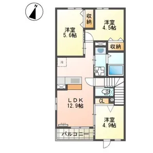 サウスフォレスター【2階】の間取り
