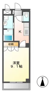 サンライズK【1階】の間取り