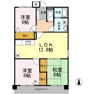 レジデンス17番館【201号室】の間取り