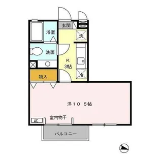 セジュールあおき【2階】の間取り