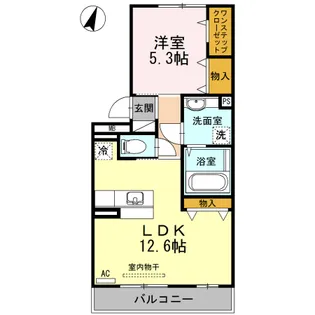 ベルヴュー A棟【3階】の間取り