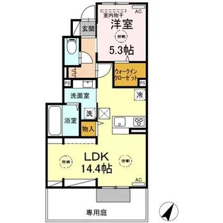 ルミネ マーレ【1階】の間取り