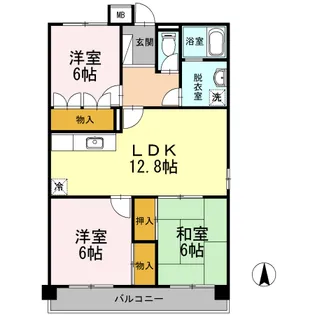 レジデンス17番館【1階】の間取り