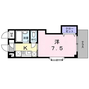 サンセールK【1階】の間取り
