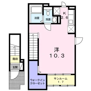 ヴォルフ【2階】の間取り