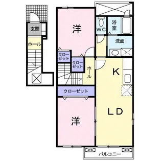 ル・ショコラ【2階】の間取り