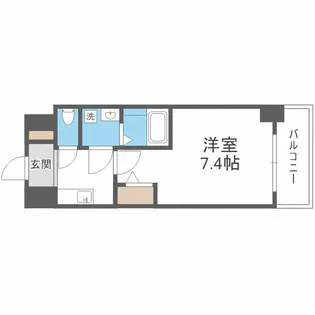 アプリーレ中之島【3階】の間取り