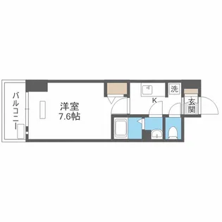 Lala place難波ガルテン【15階】の間取り
