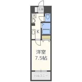メゾン・デ・ノムラ島之内【10階】の間取り