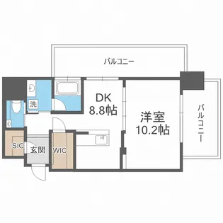 ベネチア天満橋【6階】の間取り