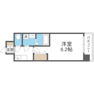 エスリードレジデンス大阪難波【5階】の間取り