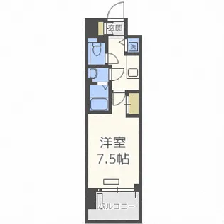 スワンズシティ大手前レーヴェ【3階】の間取り