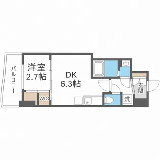 セレニテ桜川駅前プリエ【10階】の間取り