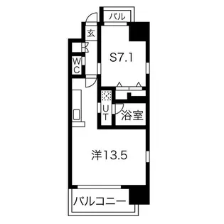 グランカーサ難波元町【12階】の間取り