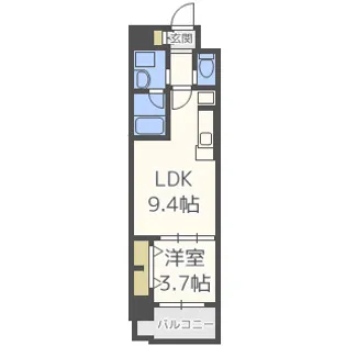 アーバネックス北久宝寺【7階】の間取り
