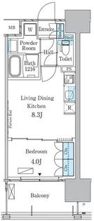 アーバンドルフ天満【4階】の間取り