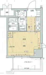 エステムコート梅田・リトリーヴ【4階】の間取り