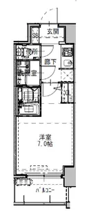 S-RESIDENCEドーム前千代崎【13階】の間取り