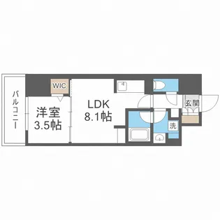 アーバネックス京町堀【11階】の間取り