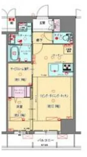 プレサンスNEO九条ディアシス【8階】の間取り