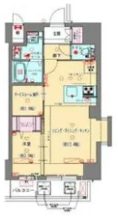 プレサンスNEO九条ディアシス【11階】の間取り