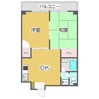 アークハイム川島【5階】の間取り
