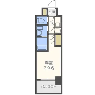 アーデン谷町【4階】の間取り