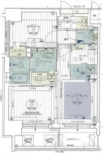 エステムコート難波Ⅴブロード【12階】の間取り