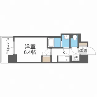 BPRレジデンス新梅田【14階】の間取り