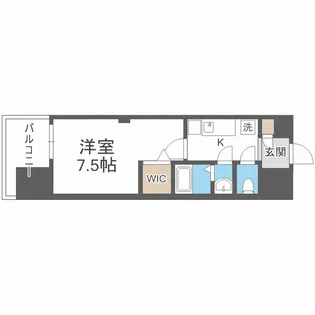 LUXE難波南【13階】の間取り