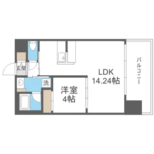 プレジオ大正【15階】の間取り