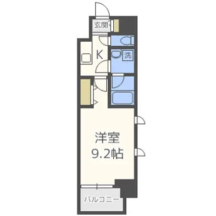 コンフォリア京町堀【4階】の間取り