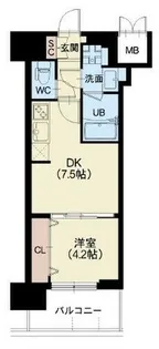 Splendide NAMBAIII【3階】の間取り